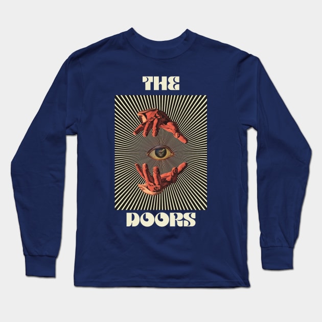 Hand Eyes The Doors Long Sleeve T-Shirt by Kiho Jise